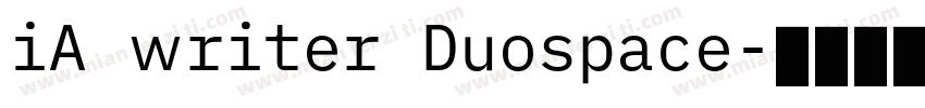 iA writer Duospace字体转换